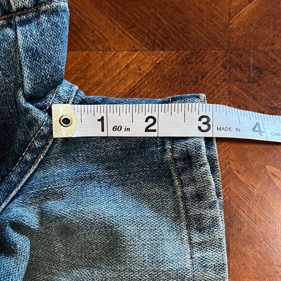 Lee Girls Blue Denim Jeans Shorts Size 10 Pockets High Waist - Picture 8 of 8